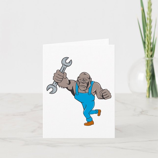Gorilla Mechanic Holding Wrench Card (Creator Uploaded)