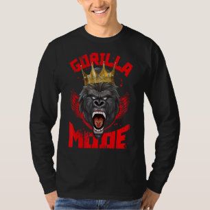 Gorilla Mode Fitness Gym Motivation Beast Workout T-Shirt
