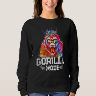 Gorilla Mode King Beast Workout Gym Motivation Fit Sweatshirt