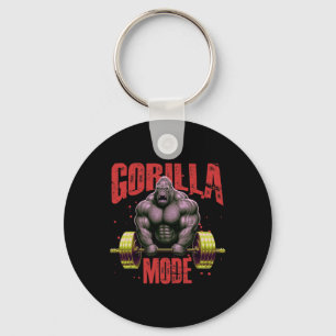 Gorilla Mode Weightlifting Gym Bodybuilding Workou Key Ring