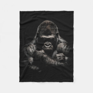 Gorilla Monkey Gym Wear Bodybuilding Workout Motiv Fleece Blanket
