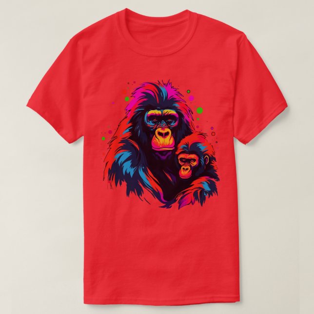 Gorilla Mothers Day T-Shirt (Design Front)