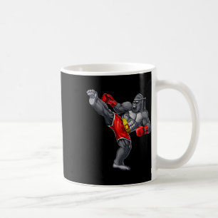 Gorilla Muay Thai Boxing Karate Kickboxing Martial Coffee Mug