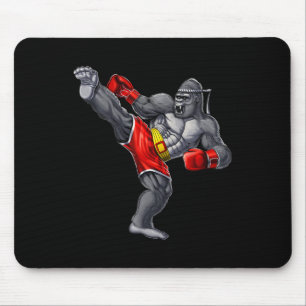 Gorilla Muay Thai Boxing Karate Kickboxing Martial Mouse Pad