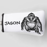 GORILLA PERSONALIZED GOLD HEAD COVER CUSTOM