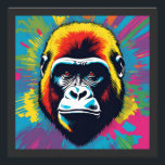 Gorilla Pop Art Cartoon Drawing Photo Print<br><div class="desc">Digital Computer Animal Art - College Pop Art - Wild Animal Computer Images</div>
