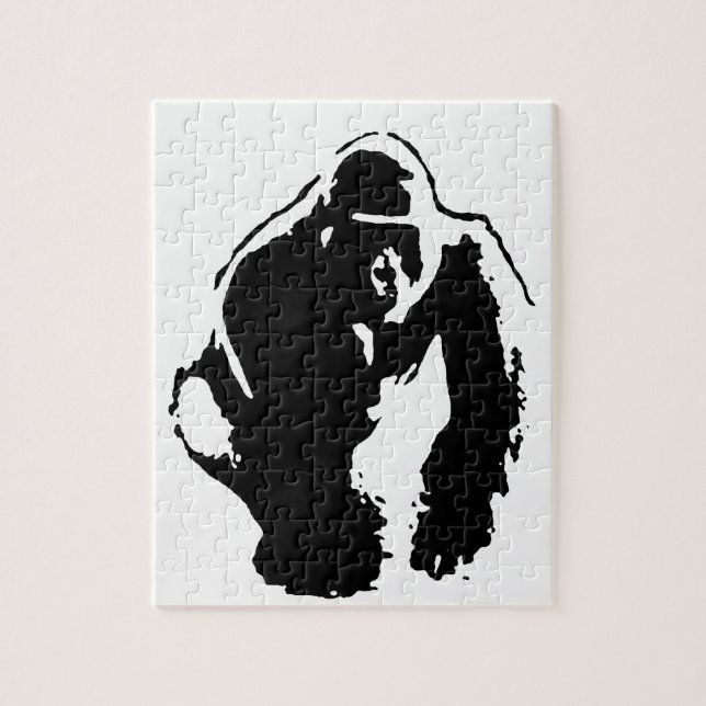 Gorilla Pop Art Jigsaw Puzzle (Vertical)