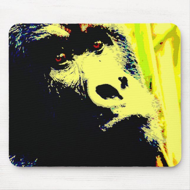 Gorilla Pop Art Mouse Pad (Front)