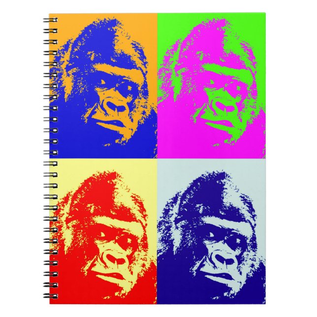 Gorilla Pop Art Notebook (Front)