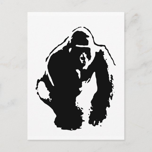Gorilla Pop Art Postcard (Front)