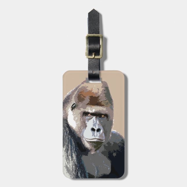 Gorilla Portrait Luggage Tags (Front Vertical)
