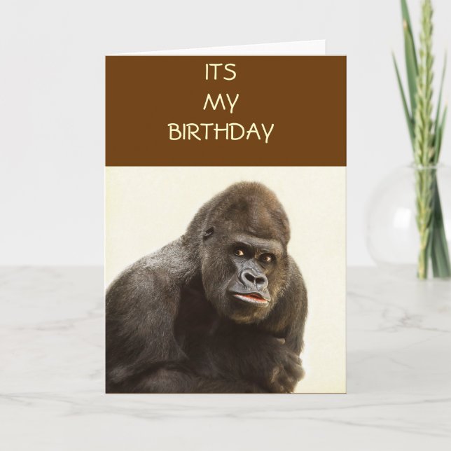 Gorilla Pout Card (Front)