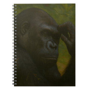 Gorilla Reflection – Thoughtful Wildlife Portrait Notebook