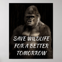 Gorilla, Save Wildlife for a Better Tomorrow
