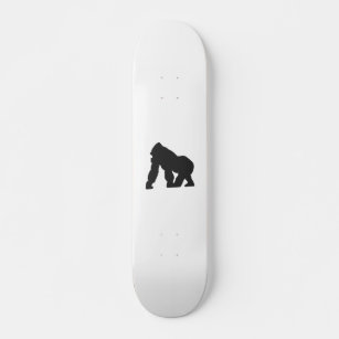 Gorilla silhouette skateboard