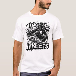 Gorilla Skateboarding – King of the Streets funny  T-Shirt