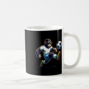 Gorilla Soccer Byll Boys Kids Coffee Mug