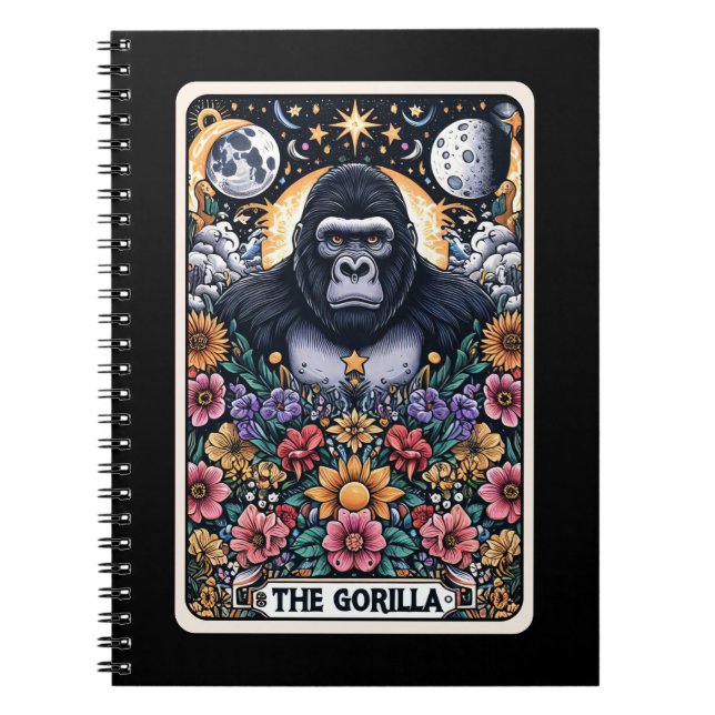 Gorilla Spirit Tarot Card Notebook (Front)
