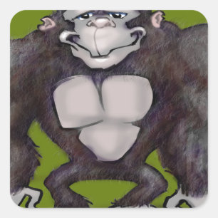 Gorilla Square Sticker
