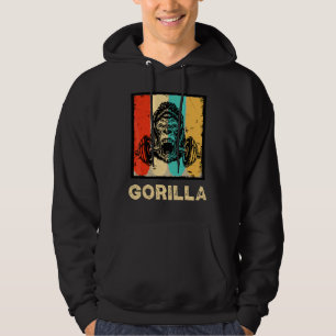 Gorilla Strength Weight Lifter Gym Bodybuilder Hoodie