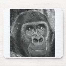 Gorilla sucking fingers MousePad2  指しゃぶりのゴリラトートバッグ Mouse Pad