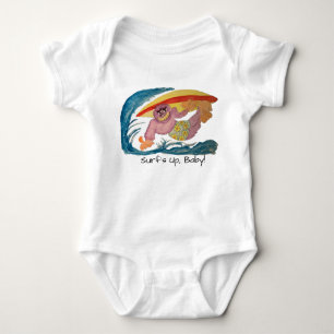 Gorilla Surfer Baby Bodysuit