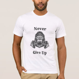 gorilla t-shirt dumbbell for gym