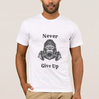 gorilla t-shirt dumbbell for gym