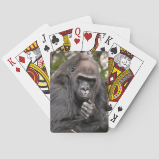 Gorilla Thinker Playing Cards
