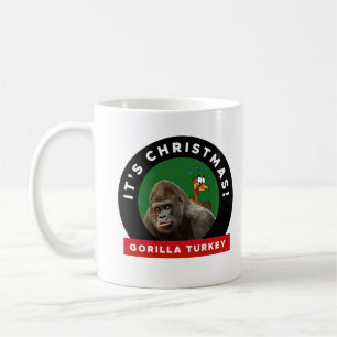 Gorilla Turkey Christmas Dinner Pun Coffee Mug