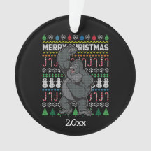 Gorilla Ugly Christmas Sweater Wildlife Series
