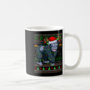 Gorilla Ugly Christmas Sweaters Holiday Santa Cute Coffee Mug