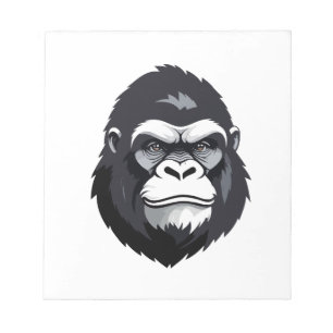 Gorilla Vector Art Animal Modern Urban Graphic  Notepad