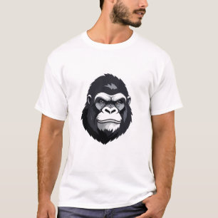 Gorilla Vector Art Animal Modern Urban Graphic  T-Shirt