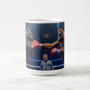 Gorilla vs. Orangutan boxing fight Coffee Mug
