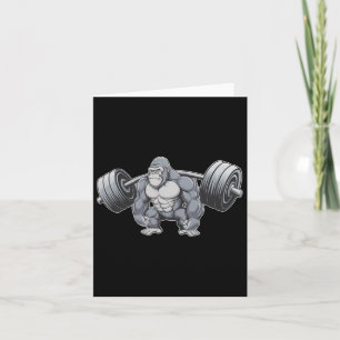 Gorilla Weightlifting Fitness Gym Training Bodybui Card