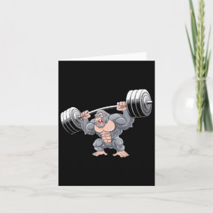 Gorilla Weightlifting Fitness Gym Training Bodybui Card