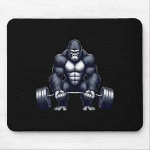 Gorilla Weightlifting Fitness Gym Training Bodybui Mouse Pad