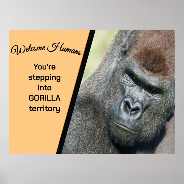 Gorilla Welcome Poster (Front)