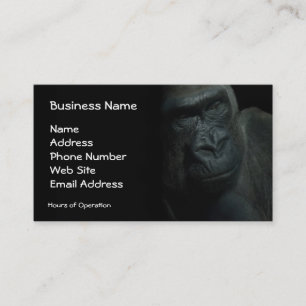 Gorilla Wildlife Primate Wild Animal Endangered Business Card