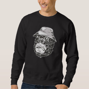 Gorilla With Hat And Sunglasses Sweatshirt