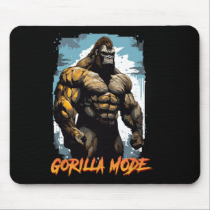 Gorilla Workout Tees Gorilla Mode Gym And Bodybuil Mouse Pad
