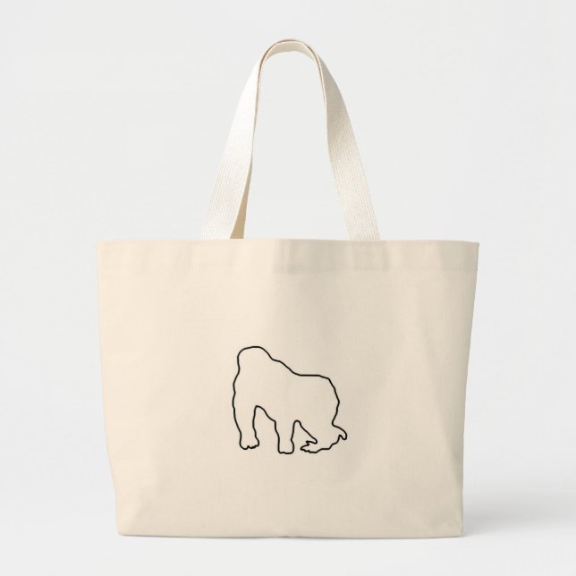 Gorilla Zoe Bag - Gorilla Outline (Front)