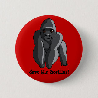 Gorillas 6 Cm Round Badge