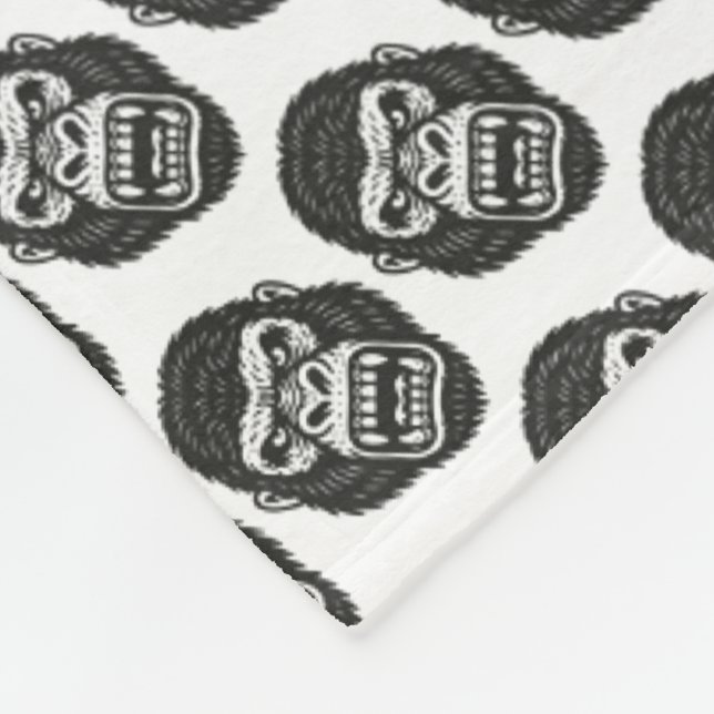 Gorillas Fleece Blanket (Corner)