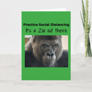 Gorillas in the Midst Corona Riot by Funnycomb Card