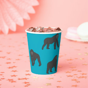 Gorillas paper cups