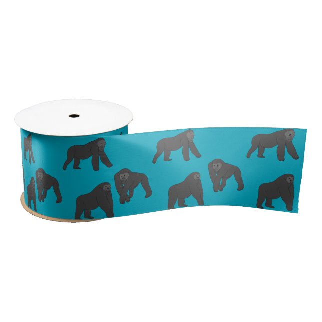 Gorillas Satin Ribbon (Spool)