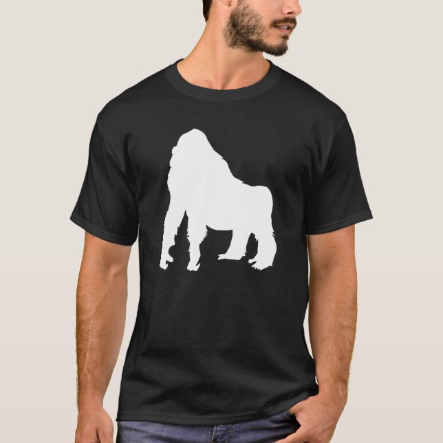 Gorillas Silverback - Monkey Wild Animals T-Shirt (Front)