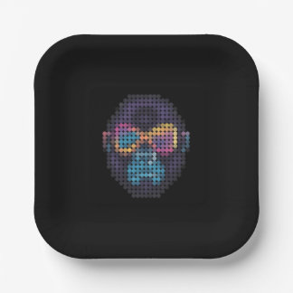 GORILLUMINATE D401 black Paper Plate